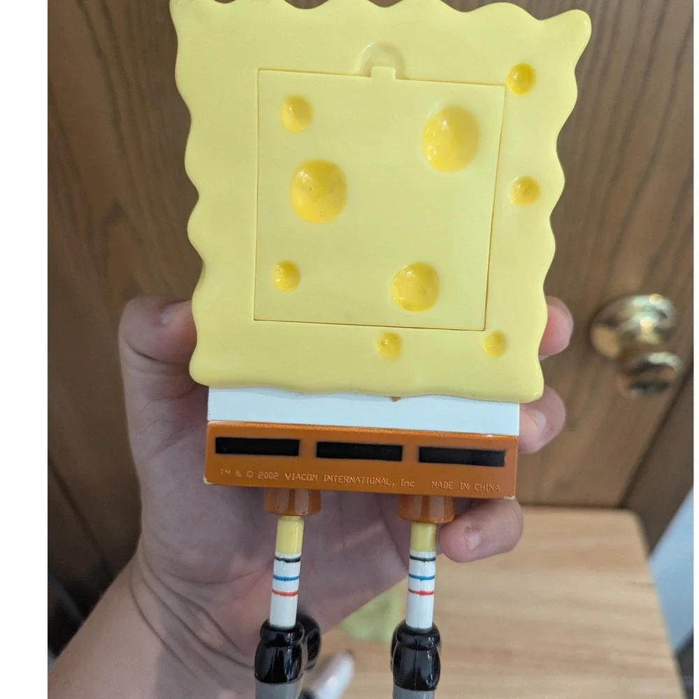 Vintage SpongeBob SquarePants Action Figure Interchangeable Faces 2002  Viacom
